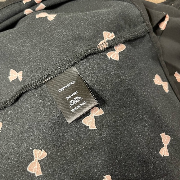 Torrid black bows hi/lo georgette blouse - Picture 5 of 15